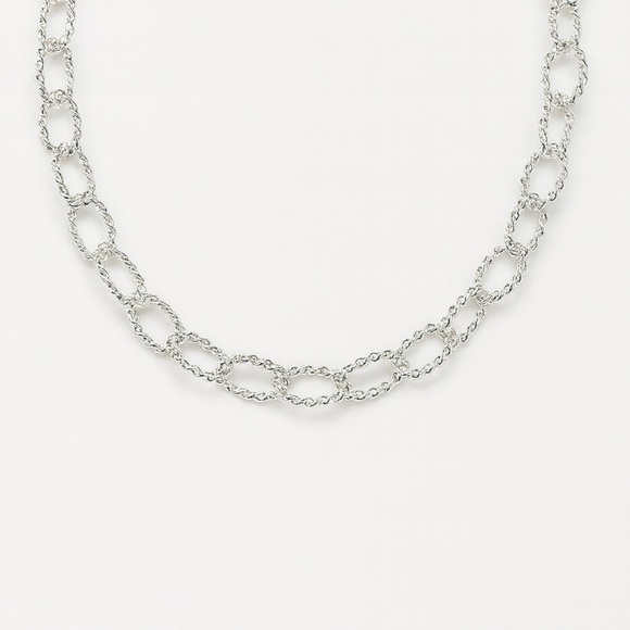 Anthropologie Jewelry - ⚜️❤️‍🔥 Elegant Silver Bold Chain Necklace